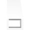 Ekena Millwork 3-in. W x 6-in. D x 6-in. H Stanfield Architectural Grade PVC Knee Brace BRCP03X06X06STA - alternate 3